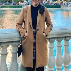 ZARA WOMAN CAMEL COAT